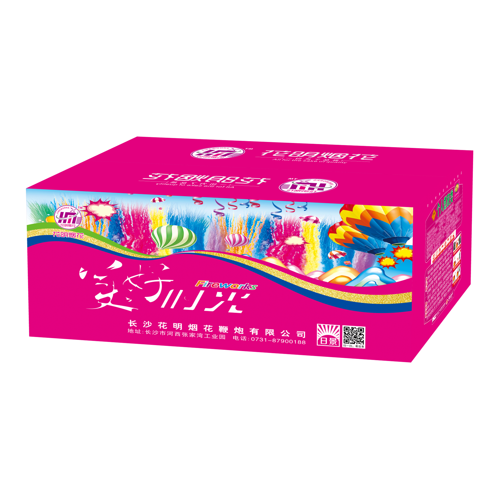 花明烟花60发美好时光 日景